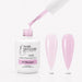 Blossom Rubber Base Gel - open bottle with brush and swatches