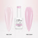 Blossom Rubber Base Gel - one coat vs two coats comparison