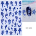 Nail Success Australia SWO-175 blue ocean nail art stickers with whale sharks, jellyfish, starfish, shells and sample manicure design