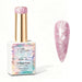 Blush Frost Aurora Pearl Gel Polish with pink pearl shimmer swatch and glossy nail finish