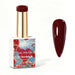 Nail Success Australia Bordeaux deep burgundy gel polish bottle with glossy nail colour swatch