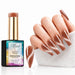 Bronze Ember HEMA- and TPO-free Diamond Cat Eye Gel Polish with matching bronze magnetic manicure and nail swatch – Nail Success Australia