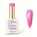 Nail Success Australia Candy Glow holographic gel polish bottle with glossy pink holographic nail colour swatch
