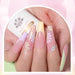 Born Pretty Candy Paradise gel polish set – pastel ombré nails with floral nail art design