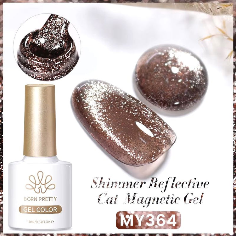 bronze reflective cat-eye magnetic gel)