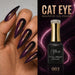 Nail Success Australia Cat Eye Magnetic Gel Polish 003 with black purple shimmer stiletto nails