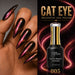 Nail Success Australia Cat Eye Magnetic Gel Polish 005 with pink copper shimmer stiletto nails and bottle