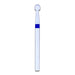 Ceramic cuticle cleaner ball bit, medium 3mm, blue ring — nail drill bit for gentle cuticle care