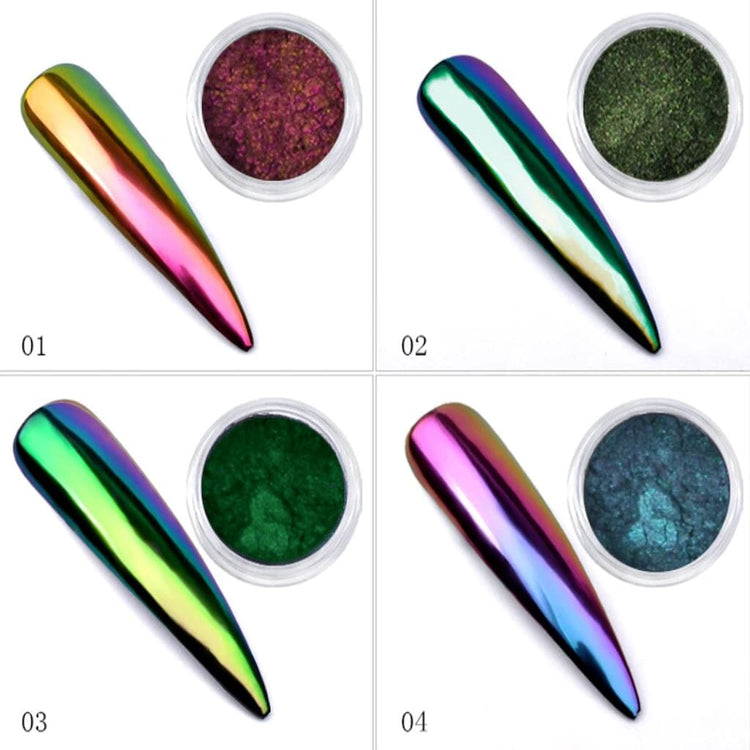 Chameleon Chrome Pigment - GX SeriesPack 4 Chromes(GX01+02+03+04)