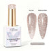 Nail Success Australia Champagne Glare reflective glitter gel polish with top coat and reflective effect swatches