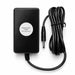 Black professional nail drill charger with round connector plug and coiled power cord for compatible electric nail drills and salon manicure equipment