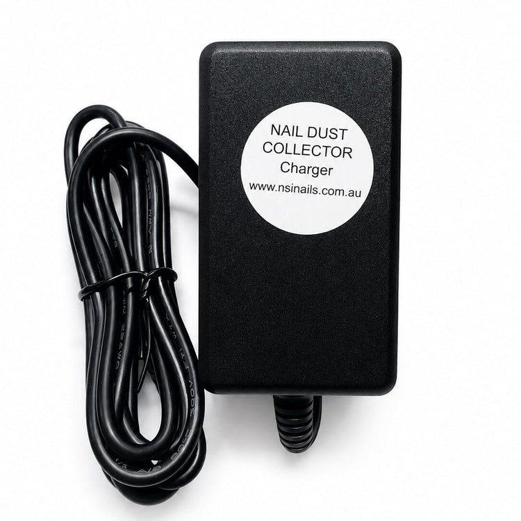 Nail dust collector charger with black power cord for Dust Collector Pro square model