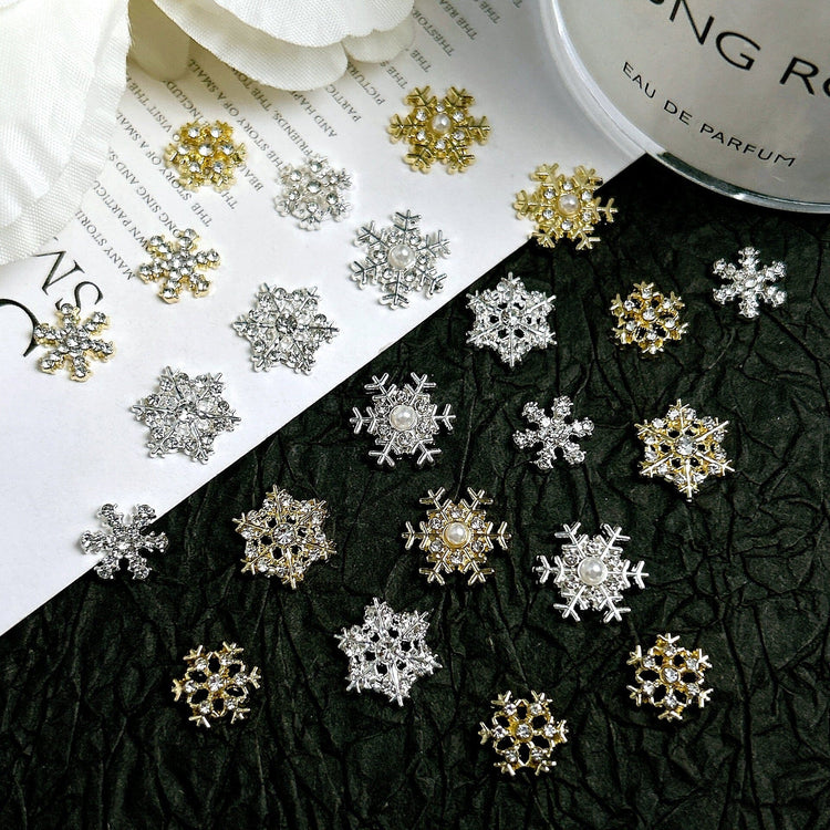 Christmas Snowflake Charms - 2pcs