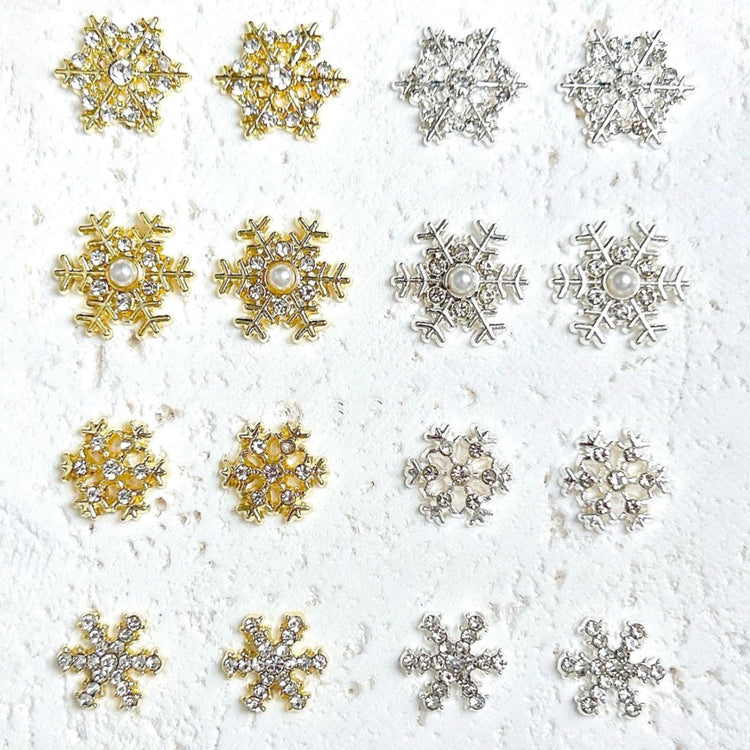 Christmas Snowflake Charms - 2pcs