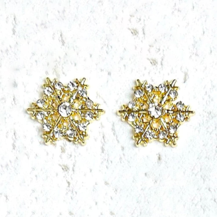 Christmas Snowflake Charms - 2pcs