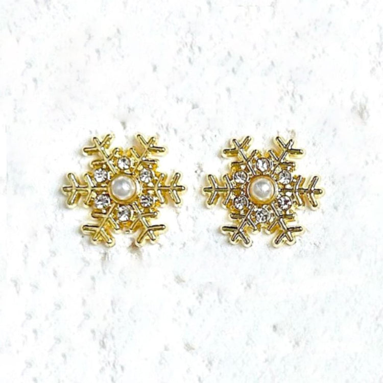 Christmas Snowflake Charms - 2pcs