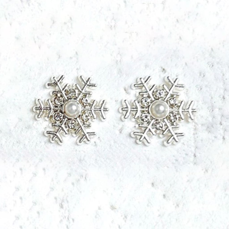 Christmas Snowflake Charms - 2pcs