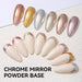 Born Pretty chrome mirror base coat: rose gold, gold and silver chrome nails and French tips