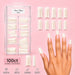 Classic natural nail tips nail tips NSI Australia tray 100 ct