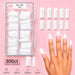 Classic white nail tips nail tips NSI Australia tray 300 ct