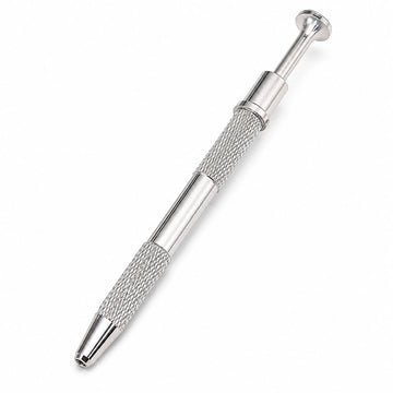 Stainless steel claw grabber tool with textured grip for picking up mini cube sponges and nail art accessories