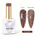 Nail Success Australia Cocoa Spark reflective glitter gel polish with top coat and reflective effect swatches