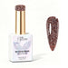 Nail Success Australia Cocoa Spark reflective glitter gel polish bottle with glossy cocoa nail colour swatch