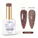 Nail Success Australia Cocoa Spark reflective glitter gel polish with top coat and reflective effect swatches