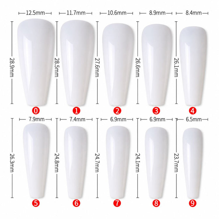 Coffin Long Nail Tips