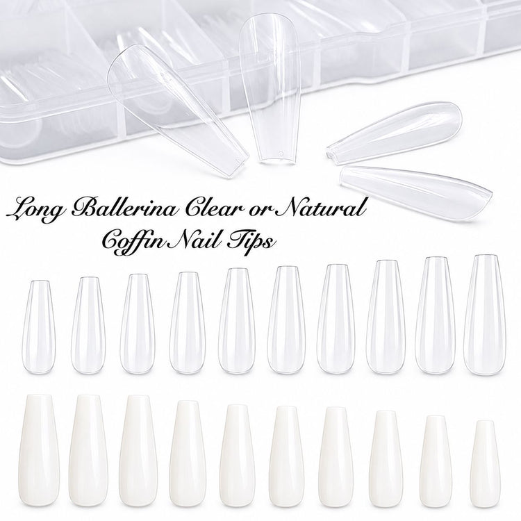Coffin Long Nail Tips