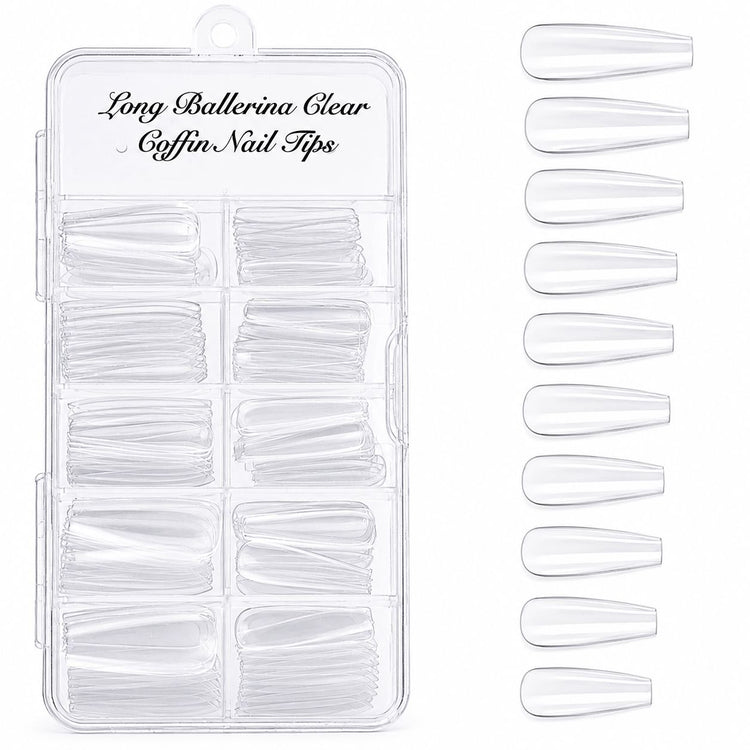 Coffin Long Nail Tips