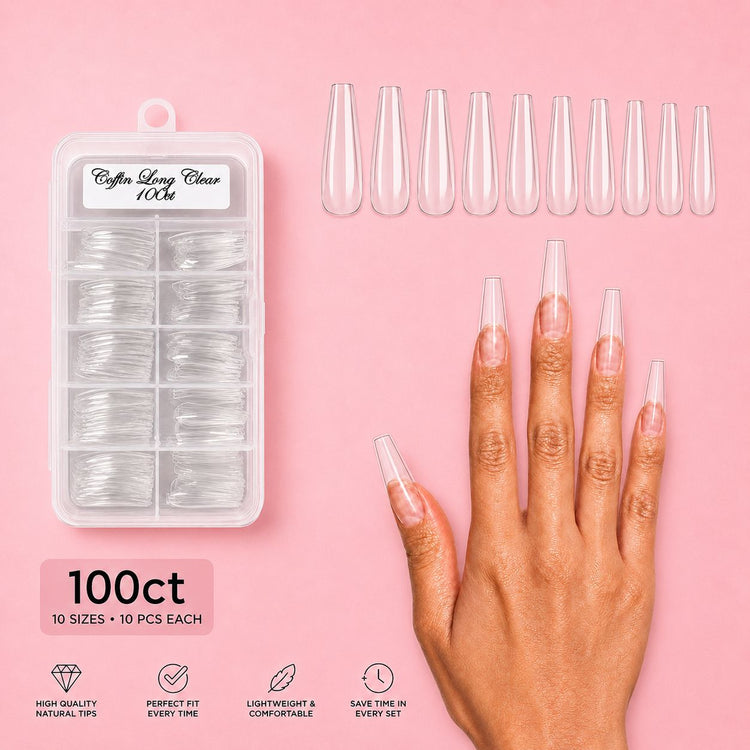 Coffin Long Nail Tips