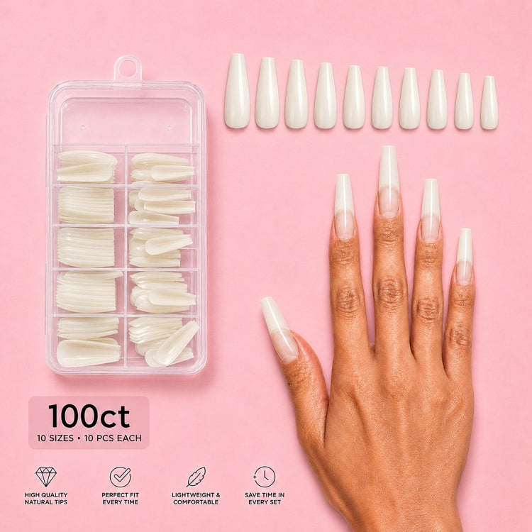 Coffin Long Nail Tips