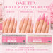 Coffin Nail Tips compatible with acrylic, builder gel and hard gel nail extension systems