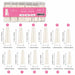 Coffin Natural Nail Tips size chart with 12 sizes 0 to 11 and measurements in cm and inches