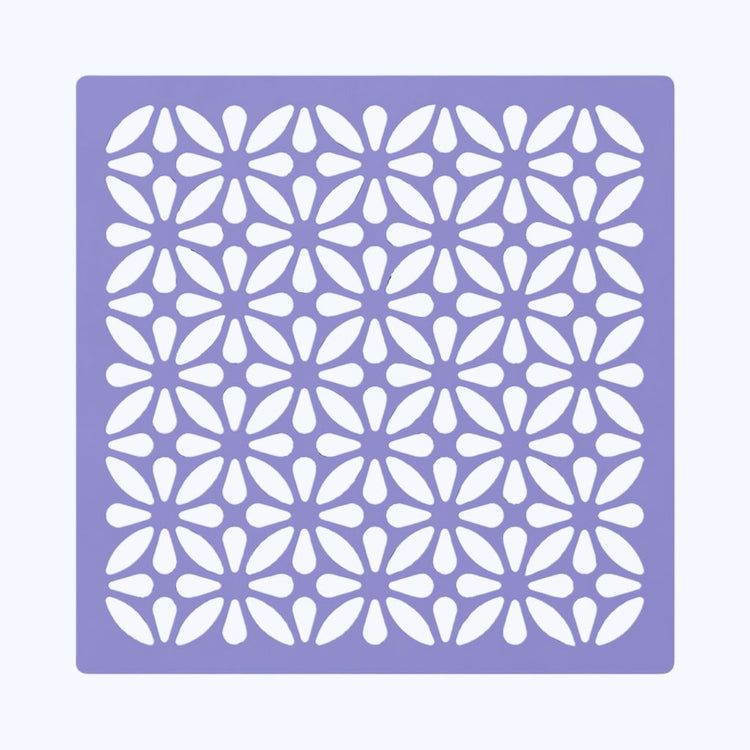 Pastel purple colour top plate for Nail Success Australia Brushless Pro nail dust collector — floral lattice replacement cover