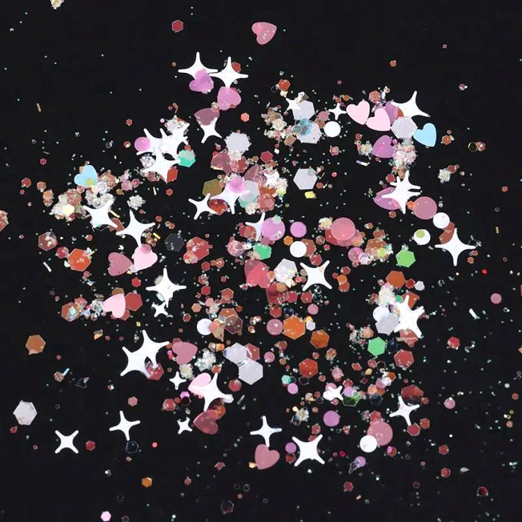 Colourful Holographic Nail Glitter Pink Series
