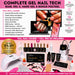 Complete gel nail tech course with BIAB, Gel X, hard gel and bonus polygel online training, certificate of completion and full professional nail pro kit included