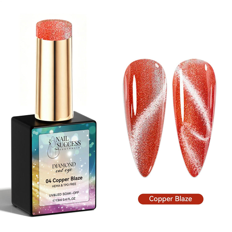 Copper blaze gel polish cat eye gel polish NSI Australia