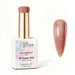 Nail Success Australia Copper Glitz holographic gel polish bottle with glossy copper holographic nail colour swatch