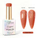 Nail Success Australia Copper Glitz holographic gel polish with top coat and matte top coat swatches