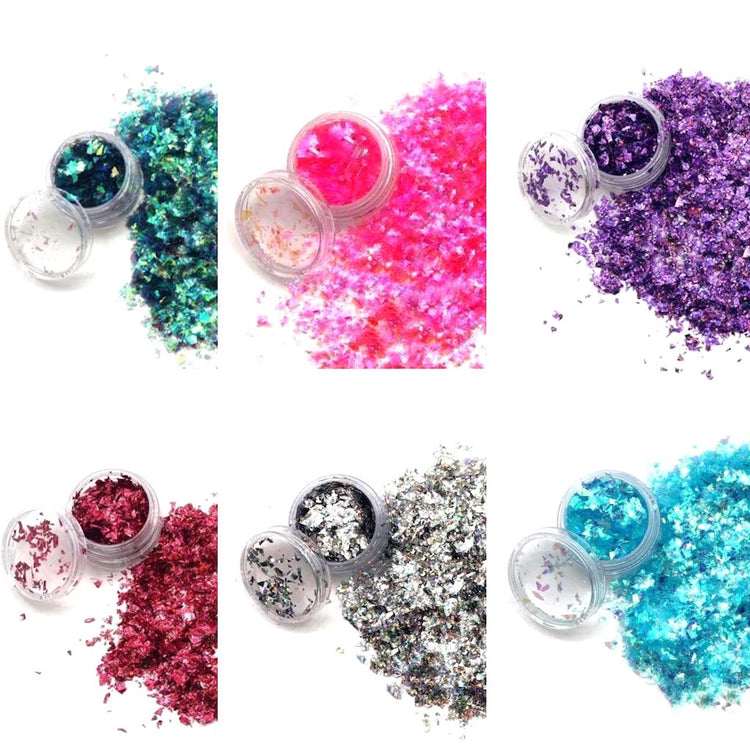 Cracked Ice Nail Art Glitter Flakes