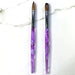 NSI Australia Crimped Kolinsky Acrylic Brush #12 – professional acrylic nail sculpting brush with purple marbled handle