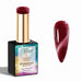 Crimson Luxe HEMA- and TPO-free Diamond Cat Eye Gel Polish with matching red magnetic nail swatch – Nail Success Australia