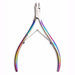 Rainbow cuticle nail nipper with stainless steel blades
