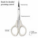 Nail Success Australia white handle cuticle scissors with straight stainless steel blade for detailed grooming and manicure trimming