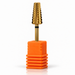 Cyclone Tungsten Carbide Nail Drill Bit 5-in-1, XC Medium-Coarse-XCoarse, orange stand, gold tapered cone, black band