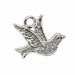 Silver dove dangle nail charm