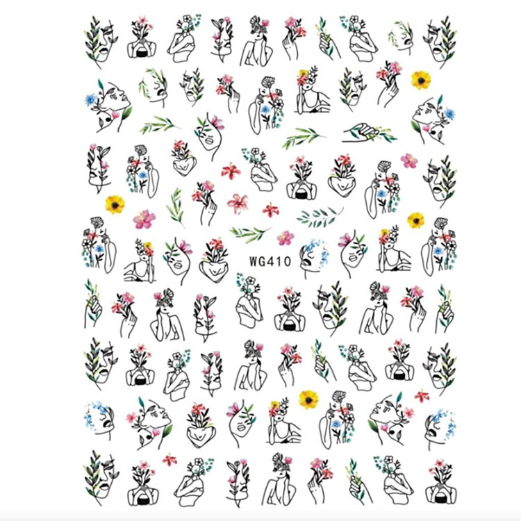 DESIGNER Nail Art StickersWG410