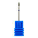 Diamond flame nail drill bit 6mm (blue band) — medium grit e-file bit for cuticle cleaning and sidewalls, NSI Australia